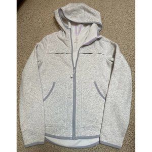 Ivivva Lululemon Sz 12 Girls Gray Zip Up jacket VGUC